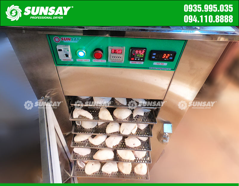 Dừa non sấy lạnh bằng máy sấy trái cây cho ra chất lượng tốt nhất