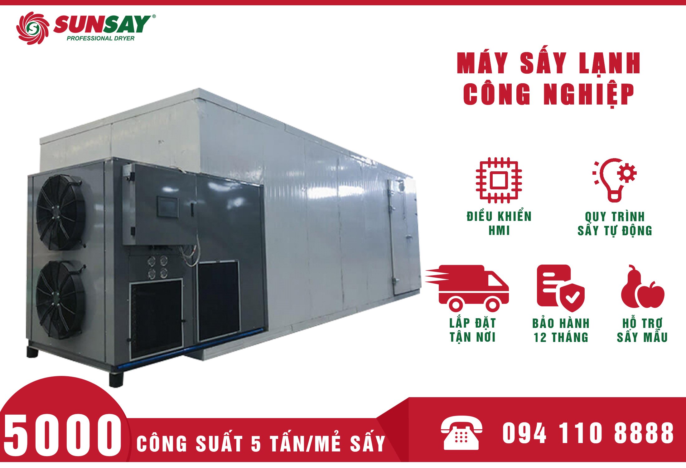 hệ thống máy sấy lạnh công nghiệp