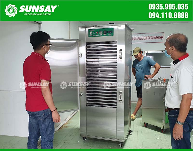 Cung cấp máy sấy lạnh 20 khay sấy rong nho đến Khánh Hòa