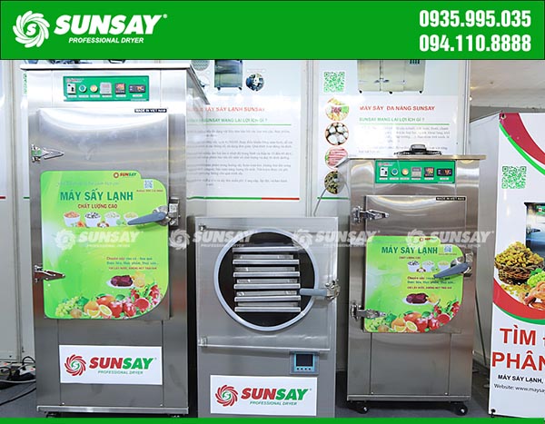 SUNSAY cung cấp nhiều loại máy sấy có kích cỡ và công suất khác nhau