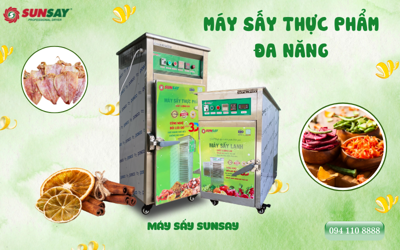 Máy sấy thực phẩm đa năng- thiết bị không thể thiếu trong mỗi gia đình