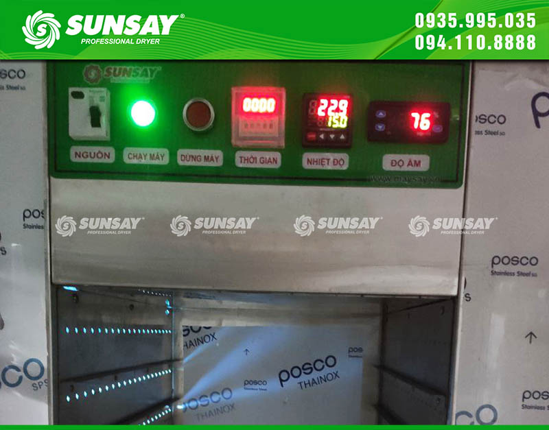 SUNSAY Việt Nam cung cấp máy sấy có công suất đa dạng