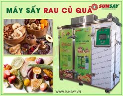 Máy sấy rau củ quả giữ nguyên màu, nguyên mùi vị