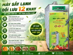Máy sấy lạnh đối lưu 12 khay