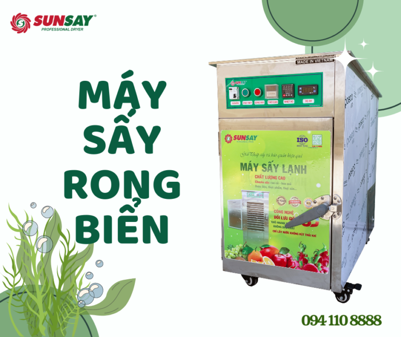 Máy sấy rong biển