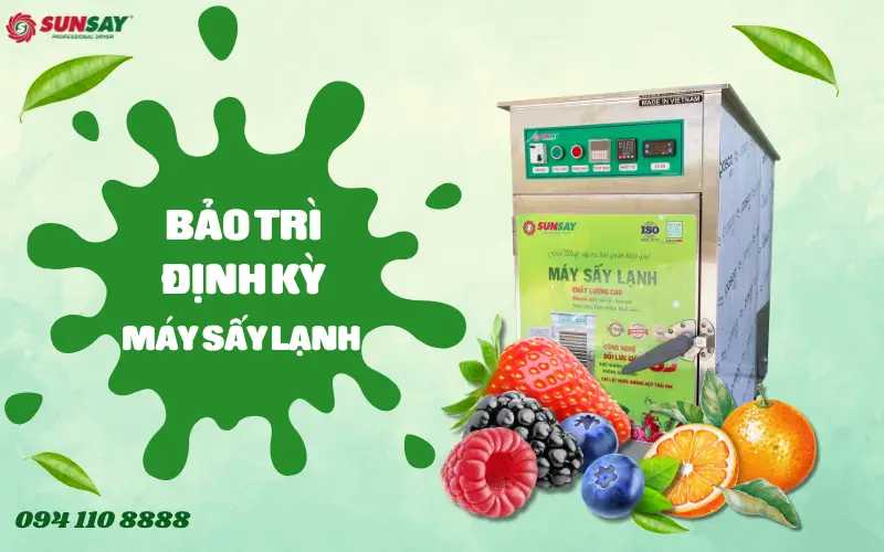 Bảo trì định kỳ máy sấy lạnh SUNSAY