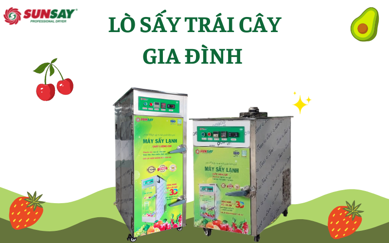 Lò sấy trái cây gia đình mang đến sự tiện ích và dinh dưỡng cho mọi nhà