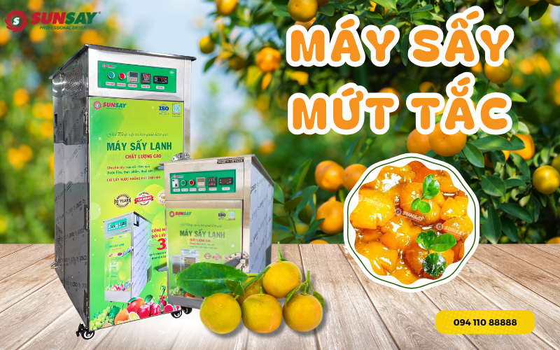 Máy sấy mứt tắc – Cách 5 bước hoàn hảo để giữ vị chua ngọt nguyên bản