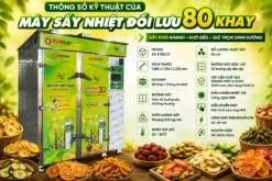 Thông số kỹ thuật của máy sấy nhiệt đối lưu 80 khay