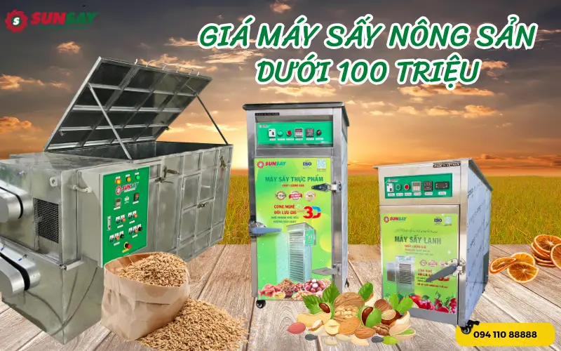 Giá máy sấy nông sản dưới 100 triệu