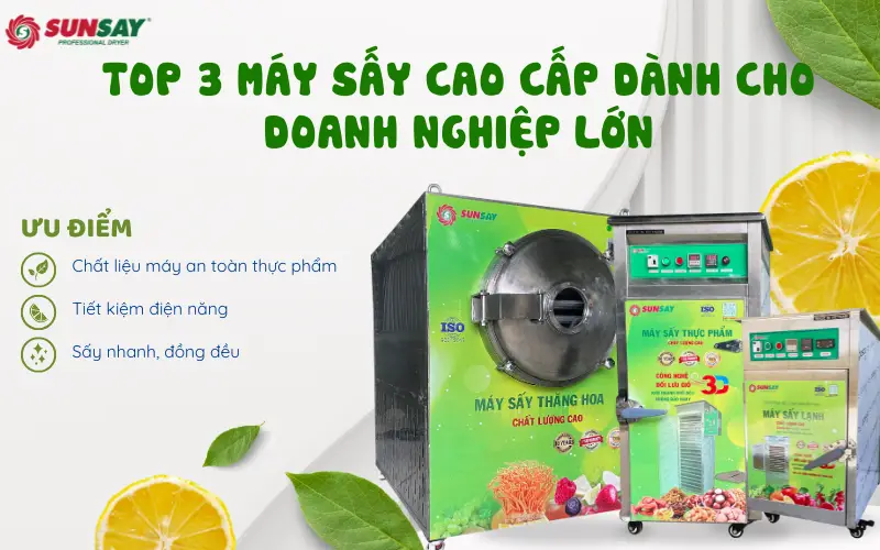 TOP 3 máy sấy cao cấp dành cho doanh nghiệp lớn