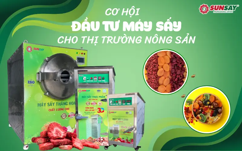 Cơ hội đầu tư máy sấy cho thị trường nông sản