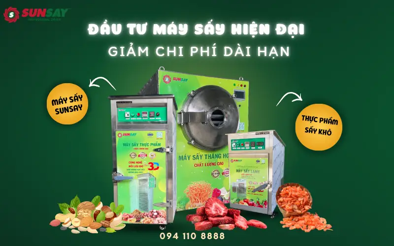 Đầu tư máy sấy hiện đại giảm chi phí dài hạn