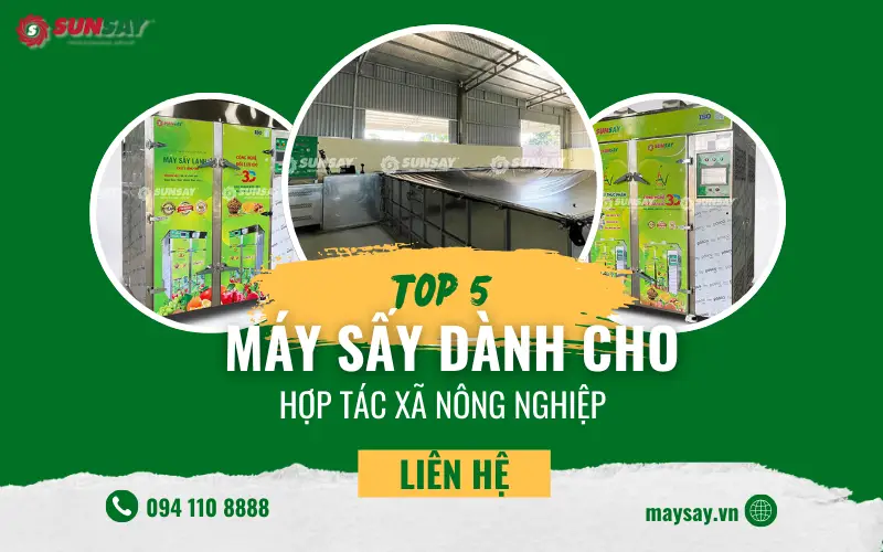 TOP 5 máy sấy dành cho hợp tác xã nông nghiệp nên đầu tư trong năm 2025