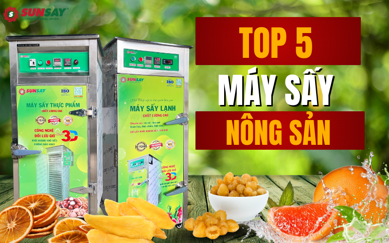TOP 5 máy sấy nông sản đạt hiệu quả cao – giải pháp cho nền nông nghiệp hiện đại
