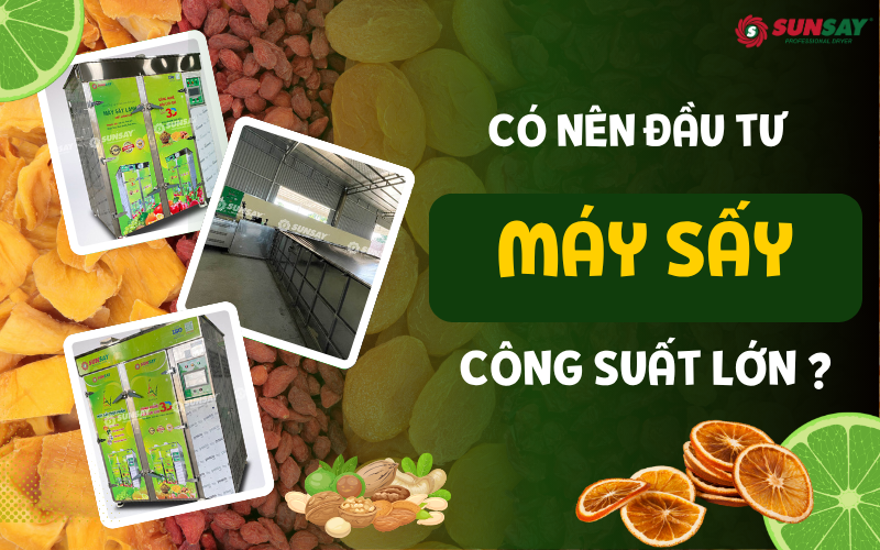 Có nên đầu tư máy sấy công suất lớn không?