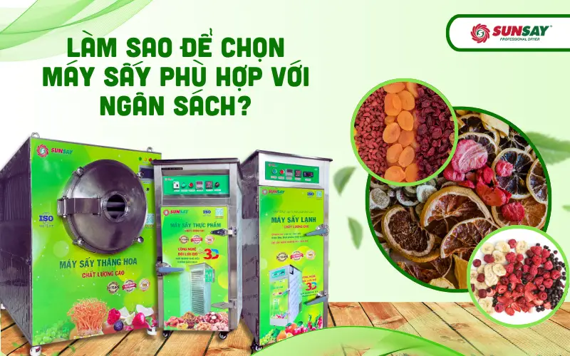 Làm sao để chọn máy sấy phù hợp với ngân sách?