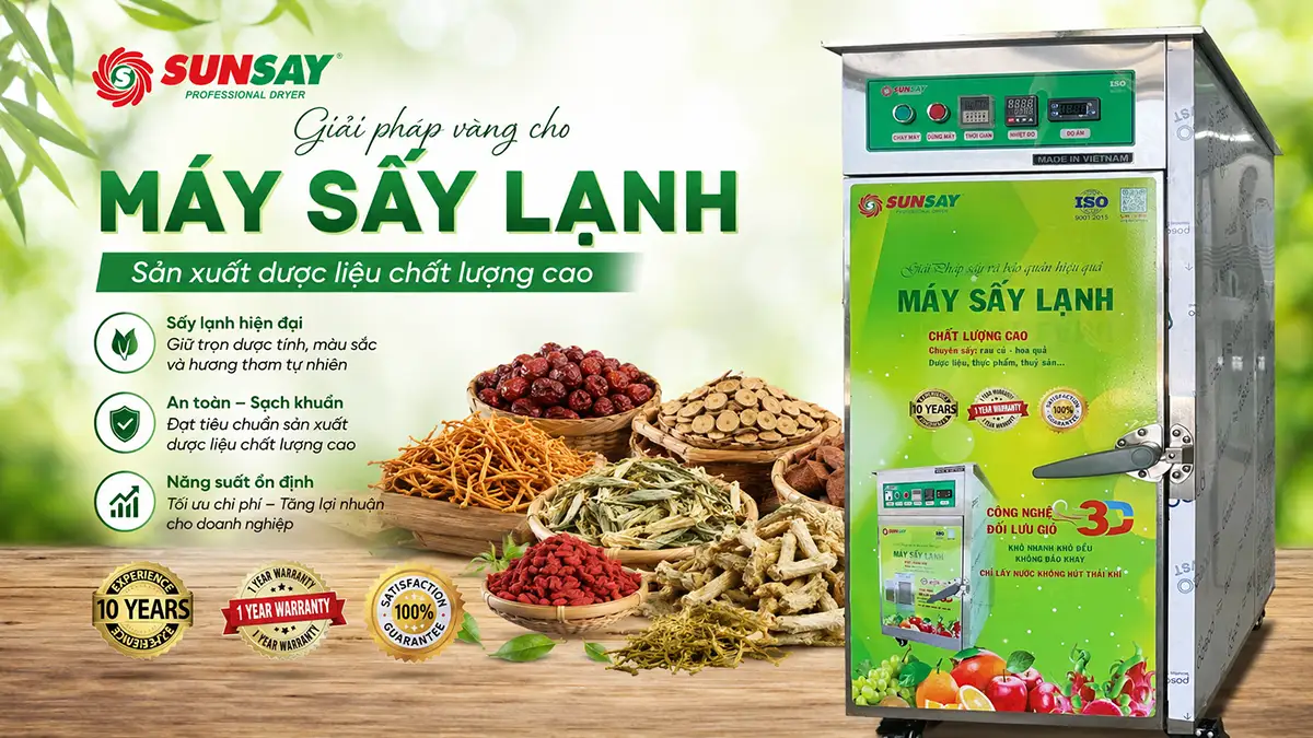 Vì sao nên đầu tư máy sấy lạnh chuyên nghiệp cho sản xuất dược liệu ngay từ đầu?