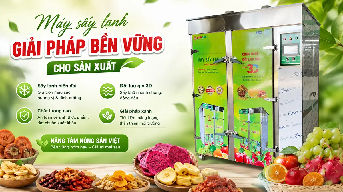 Giảm chi phí, tăng giá trị – Máy sấy lạnh giải pháp bền vững cho sản xuất hiện đại