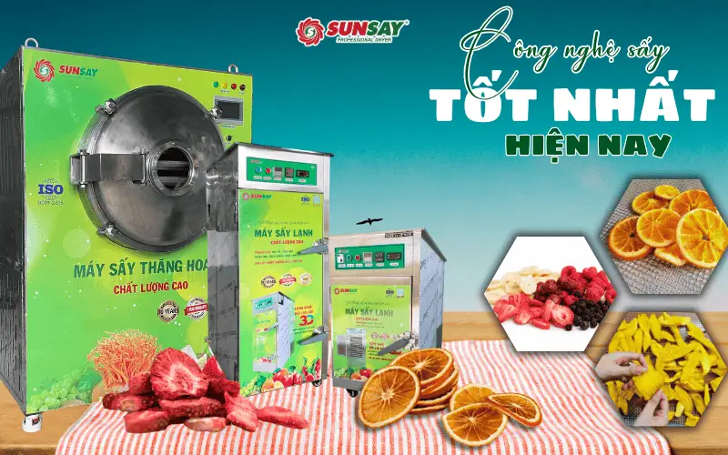 Công nghệ sấy nào tốt nhất hiện nay - So sánh giữa sấy nhiệt, sấy lạnh, sấy thăng hoa