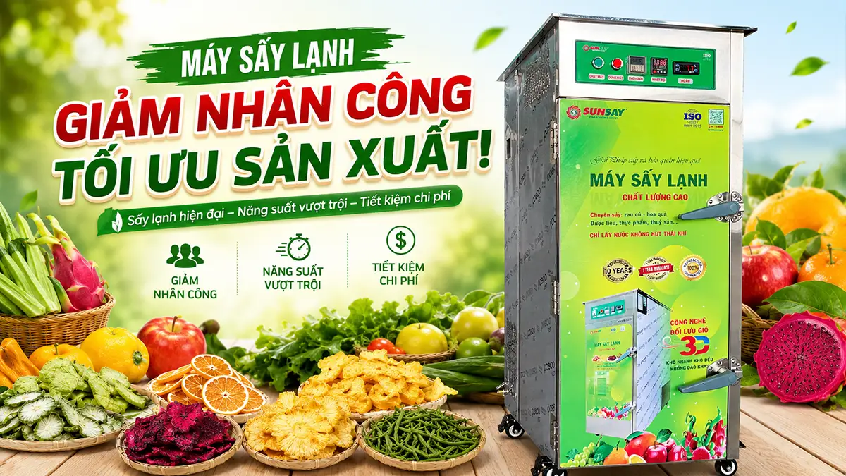 Làm ít – được nhiều: Máy sấy lạnh giảm nhân công trong sản xuất giúp bạn bước vào kỷ nguyên tự động