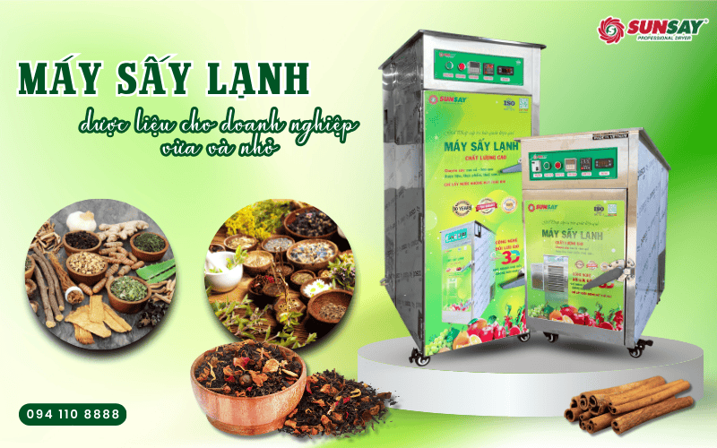 Máy sấy lạnh dược liệu cho doanh nghiệp vừa và nhỏ