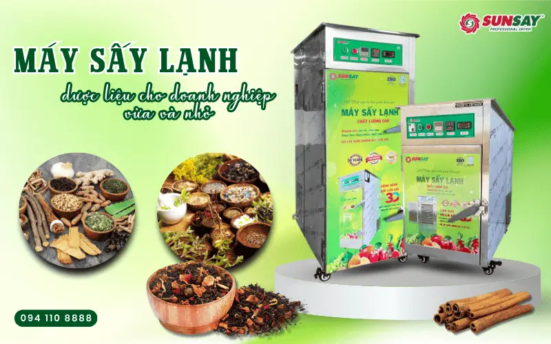 Máy sấy lạnh dược liệu cho doanh nghiệp vừa và nhỏ