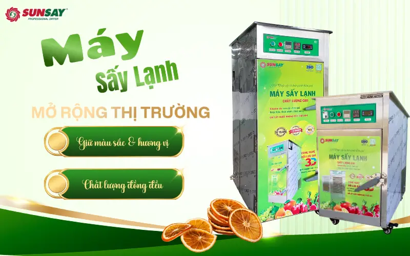 Máy sấy lạnh giúp mở rộng thị trường xuất khẩu bằng công nghệ sấy thông minh