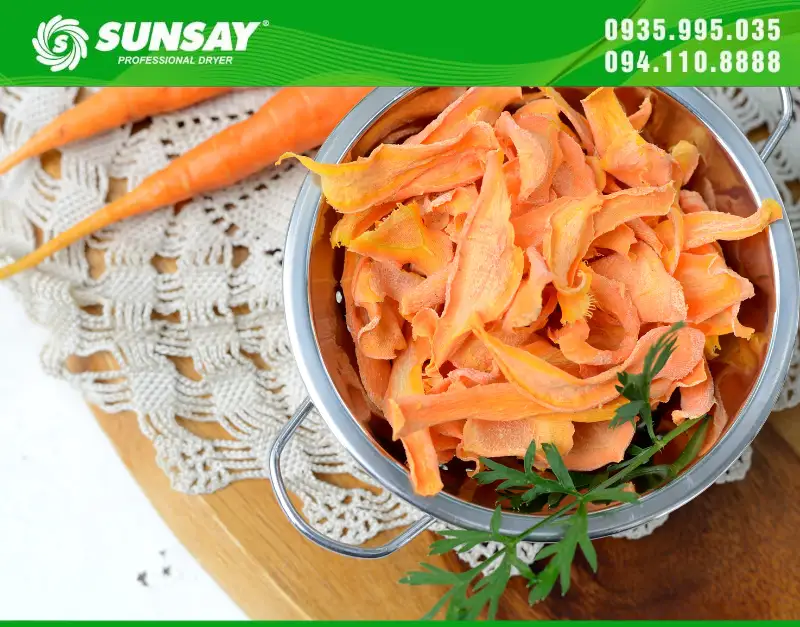 Máy sấy cà rốt sấy dẻo