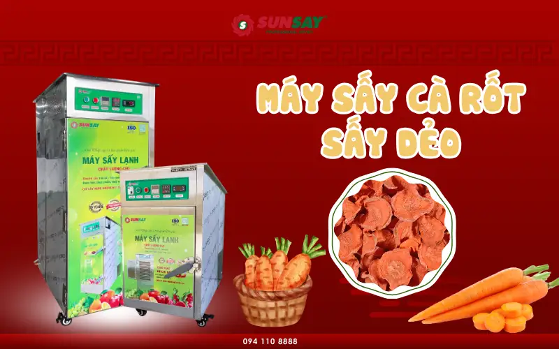 Máy sấy cà rốt sấy dẻo