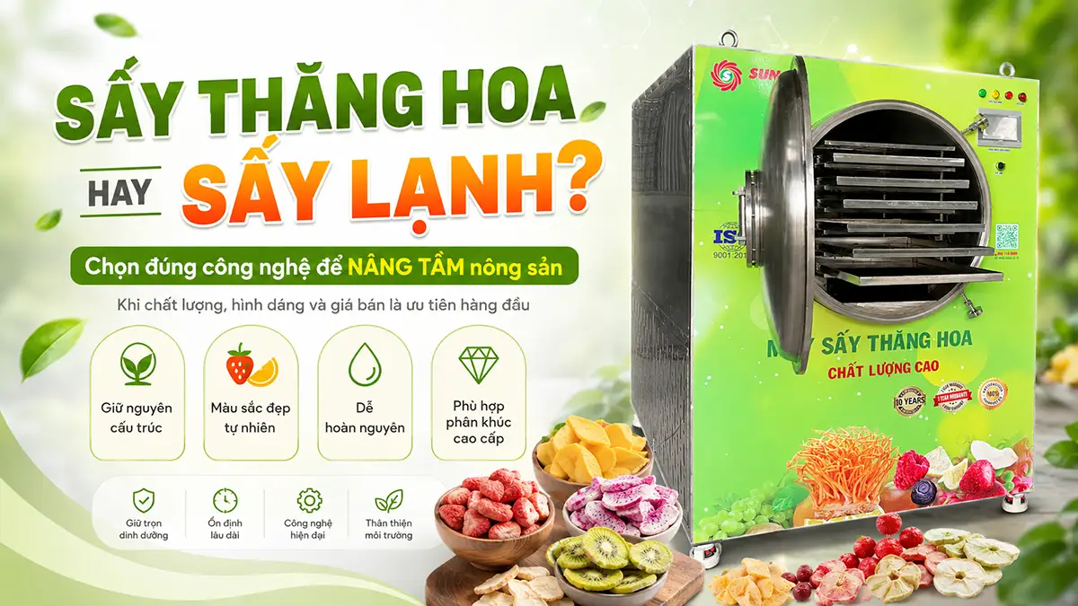 Khi nào nên dùng thăng hoa thay vì sấy lạnh?