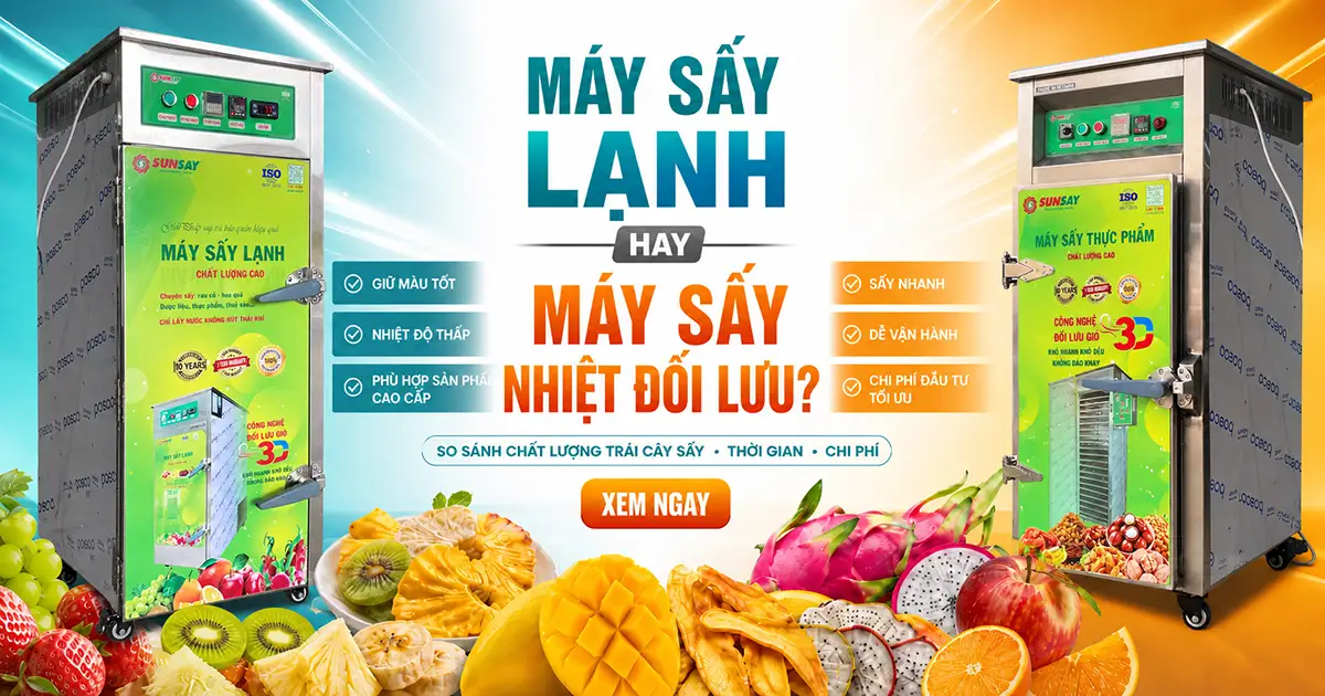 Nên đầu tư máy sấy lạnh hay máy sấy nhiệt đối lưu? So sánh theo mục tiêu kinh doanh