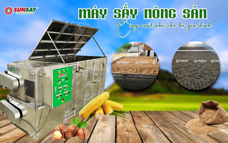 Máy sấy nông sản công suất nhỏ cho hộ gia đình