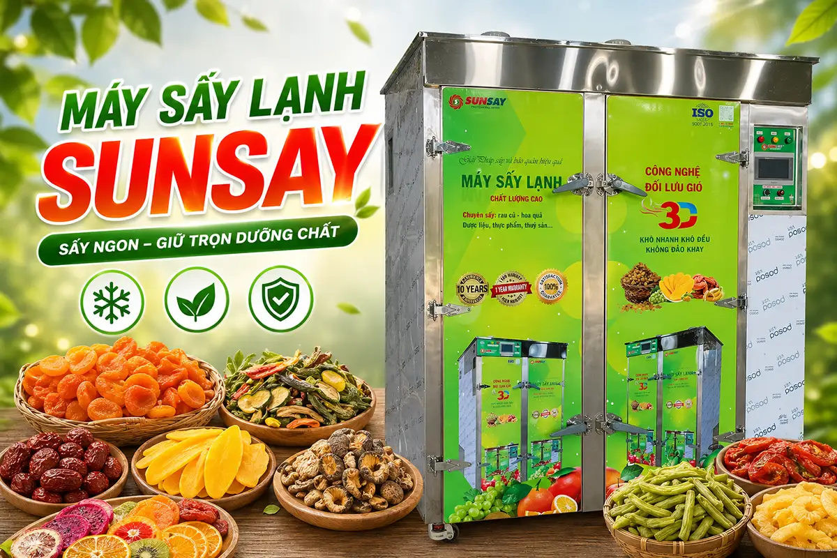 Muốn nông sản sấy vào thị trường khó tính, cần bắt đầu từ công nghệ sấy lạnh phù hợp