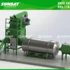 Máy sấy thùng quay theo mẻ 300kg SUNSAY được thiết kế thành hệ thống đồng bộ.