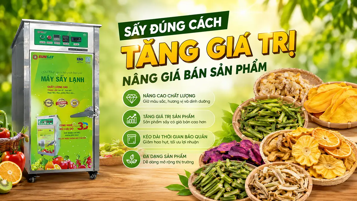 Sấy có làm tăng giá bán sản phẩm không? Vai trò của công nghệ sấy lạnh