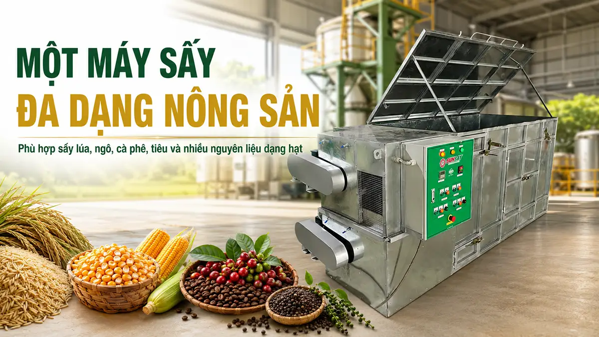 Xu hướng chuyển từ phơi nắng sang sử dụng máy sấy công nghiệp