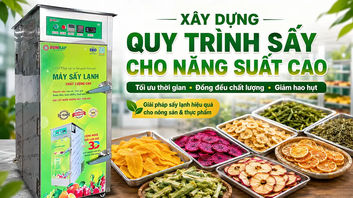 Làm thế nào xây dựng quy trình sấy cho năng suất cao hơn?