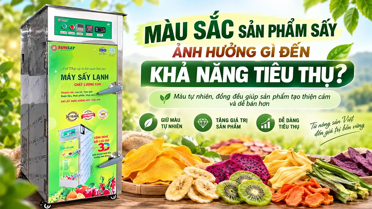 Màu sắc sản phẩm sấy ảnh hưởng thế nào đến khả năng tiêu thụ?