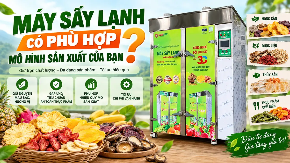 Máy sấy lạnh có phù hợp mô hình sản xuất theo thương hiệu riêng?
